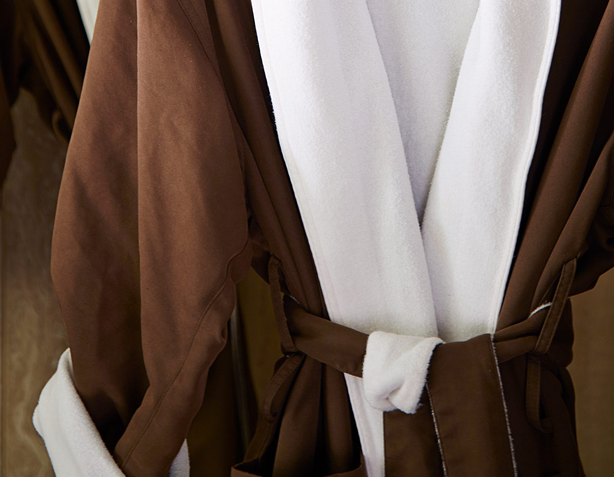 Peignoir en microfibres Chocolat 2