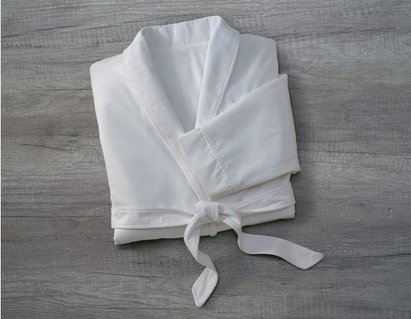 Produit Peignoir en microfibres blanc