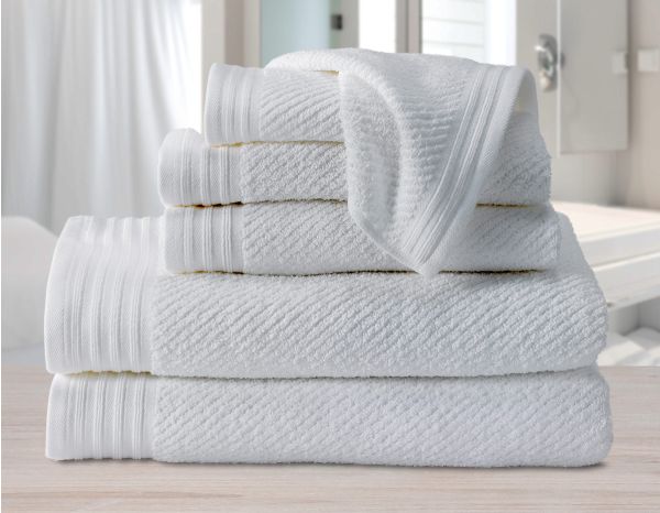 Produkt Handtuch-Set mit Diagonal-Piqué