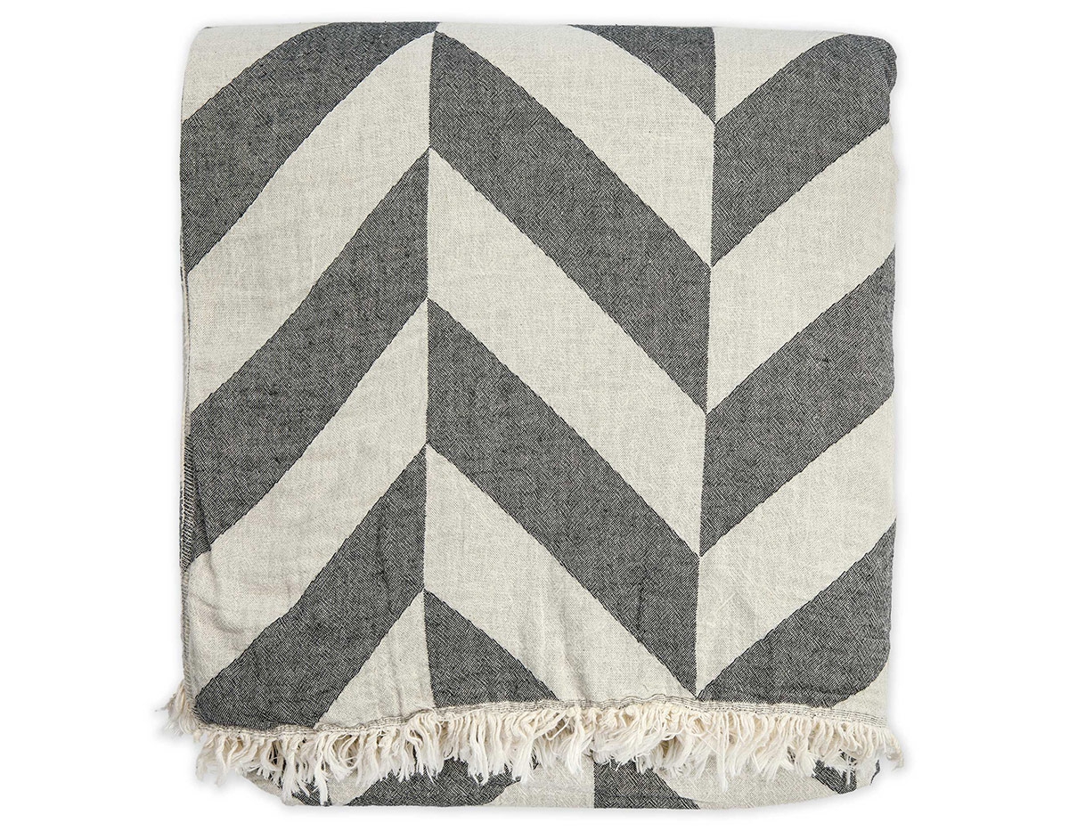 Fleece-Tagesdecke mit Zickzack-Muster 2